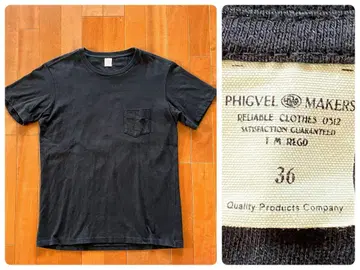 PHIGVEL 피그벨 백 프린트 포켓 티셔츠 36