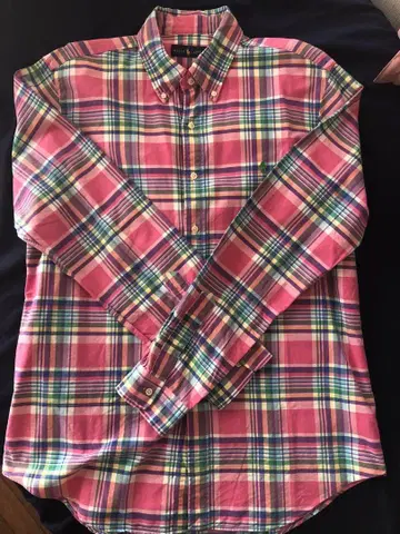 Ralph Lauren 긴팔 셔츠 L 핑크 계열 체크