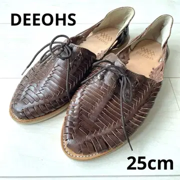 DEEOHS 디오스 가죽 뜨개질 신발 브라운 25cm 8