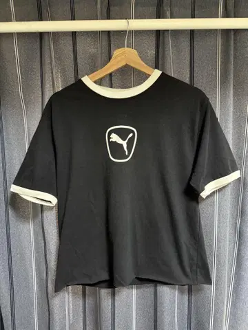 90s PUMA 링거 티셔츠 해외 규격 기장 컷오프
