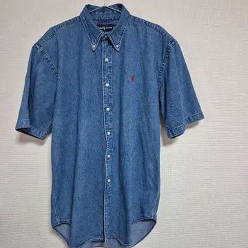 Ralph Lauren M 반팔 데님 셔츠