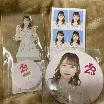 AKB48 오모리 마호 캔뱃지 아크릴 스탠드 포토 카드 3개 세트