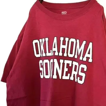 레드 오크 오클라호마 SOONERS 티셔츠 XL 레드 빨간색 구제 의류