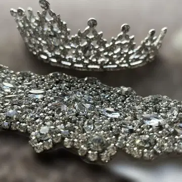 웨딩 세트 티아라 허리 벨트