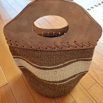 사이잘 백 바스켓백