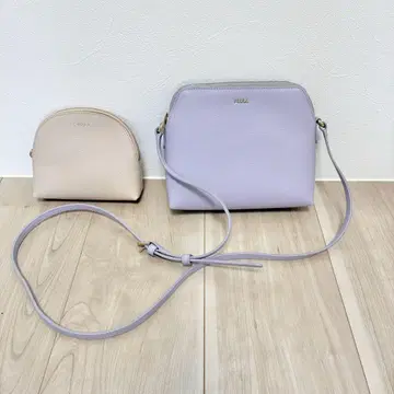 훌라 FURLA BOHEME 숄더백 파우치 포함 라벤더