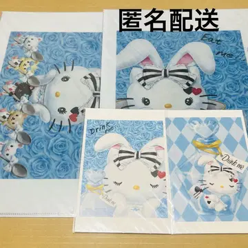 Hello kitty 시간 속의 앨리스 클리어 파일 & 엽서