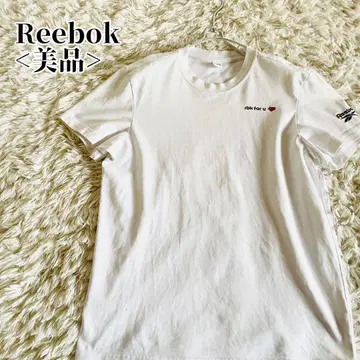 [새상품급] 리복 Reebok 화이트 소매 로고 T셔츠