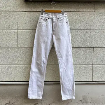 00s 유로 리바이스 501 데님 팬츠 화이트 데님 vintage