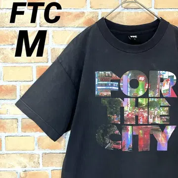 FTC 빅 로고 시부야 도시 풍경 빅 프린트 반팔 티셔츠 스트릿