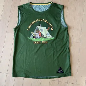 새상품급 STAMP RUN&CO 스탬프 런 앤 코 탱크탑 M