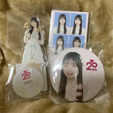 AKB48 오가 아야히메 캔뱃지 아크릴 스탠드 포토 카드 3개 세트