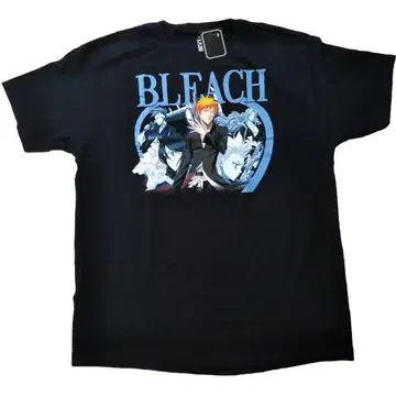 bleach 티셔츠 XL 사이즈 블랙 블리치 애니메이션 티셔츠 공식 *