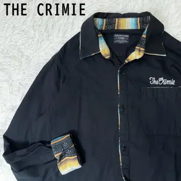 클라이미 THE CRIMIE 긴팔 셔츠 자수 로고 남성용 L 블랙
