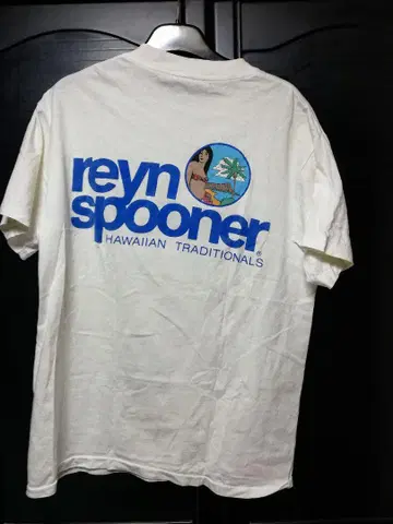 90년대~USA제 reyn spooner 티셔츠 M 사이즈 화이트