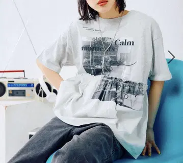 렙심 렙심 절개 리메이크풍 로고 T