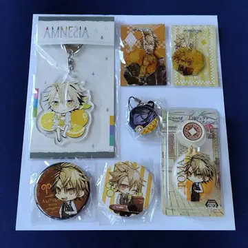 AMNESIA 스트랩 & 키링 & 캔뱃지 [토마] 7종 세트