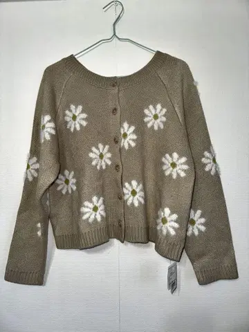 미사용 Flower 블루밍 가디건 BE