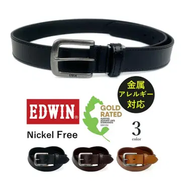 미사용 새상품 EDWIN 벨트 초코