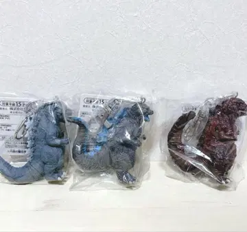 도호 괴수 시리즈 고질라 피규어 키링 전 3종 컴플리트