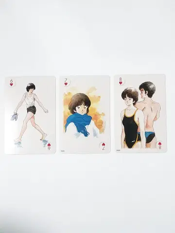 아다치 미츠루 월드 프리미엄 카드놀이 러프 3장