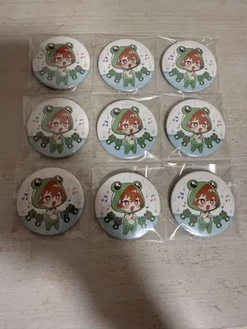 메이짱 캔뱃지 개구리 9개