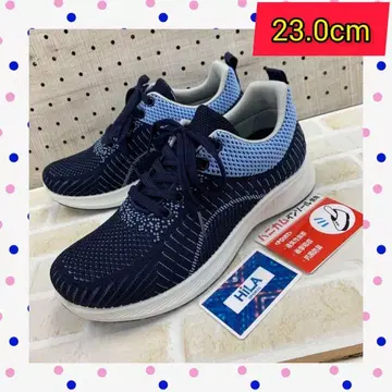 23.0cm 새상품 여성용 스니커즈 러닝화 네이비