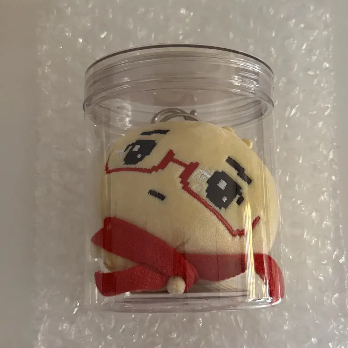 韓国 メガネ餃子 안경만두 ぬいぐるみキーホルダー Gyoza-chan mascot key chain / Monyochita Pomichi