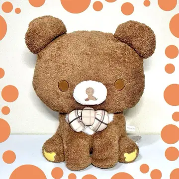 리락쿠마 차이로이코구마 XL 봉제 인형 앉은 자세