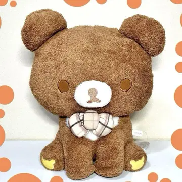 리락쿠마 차이로이코구마 XL 봉제 인형 앉은 자세