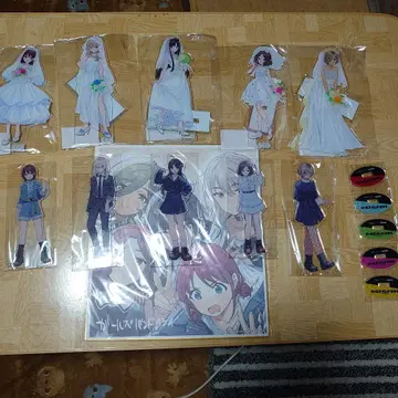 걸즈 밴드 크라이 아크릴 스탠드 전권 특전 색지