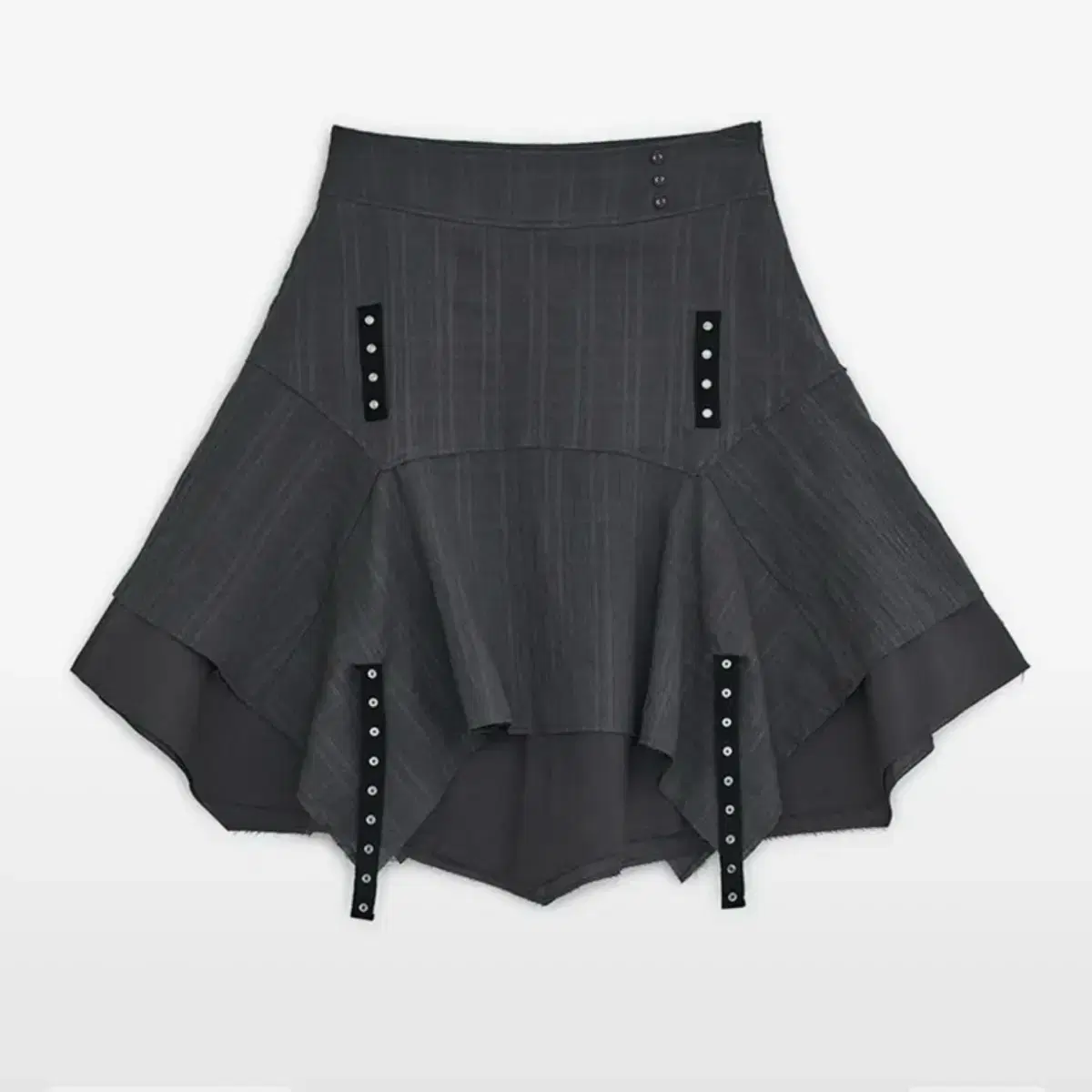 hug your skin☆Strap layered midi skirt Hug Your Skin Strap Layered Midi Skirt Charcoal on Bunjang