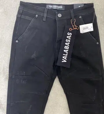 [미사용 새상품] valabasas 블랙 스키니 플레어 데님 30