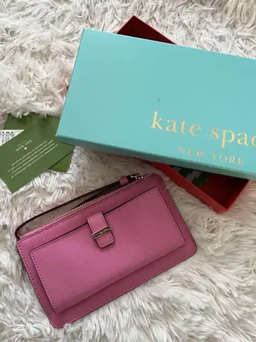 [새상품] kate spade 핑크 접이식 지갑 카드 케이스