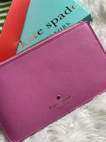 [새상품] kate spade 핑크 접이식 지갑 카드 케이스