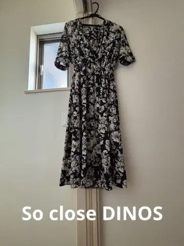 썸머 원피스 DINOS So close 반팔 허리 절개
