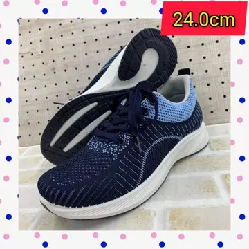 24.0cm 새상품 여성용 스니커즈 러닝화 네이비