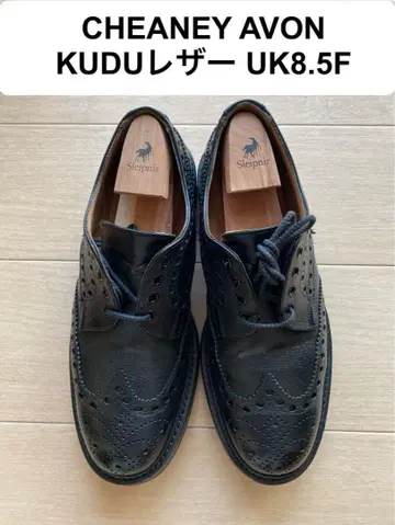 CHEANEY 치니 AVON 에이본 KUDU 가죽 블랙 UK8.5F