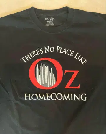 레어 00년대 오즈의 마법사 OZ 티셔츠 영화 티셔츠 하루키의 구제 의류