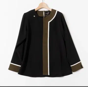 Pierre Cardin 피에르 가르뎅 블로킹 컬러 블라우스