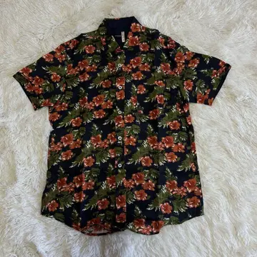 BLACK LABEL CRESTBRIDGE 아로하 셔츠 린넨 M 극미중고