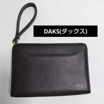 DAKS 다크 브라운 클러치백