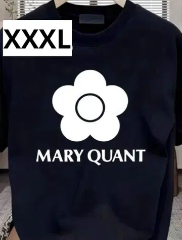 5 MARY QUANT 티셔츠 XXX L 블랙 미사용 새상품