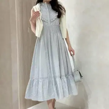 Paisley Cotton Lace Long Dress/herlipto