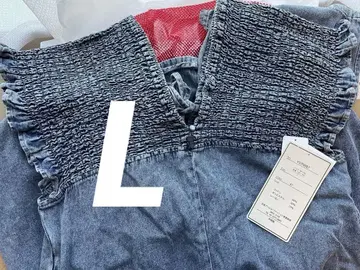 시마무라 Laxdantia 셔링 살로펫 데님 색스 L