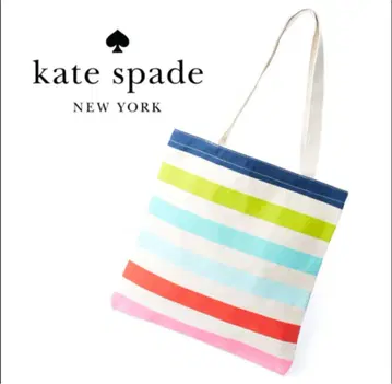 새상품 kate spade new 케이트 스페이드 캔버스 북 토트