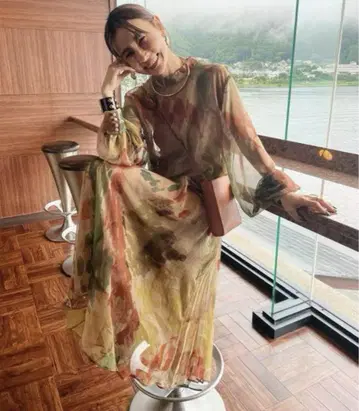 [ AMERI ] UND WILLOW PAINT DRESS