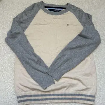 TOMMY HILFIGER XL 니트 스웨터 그레이/베이지