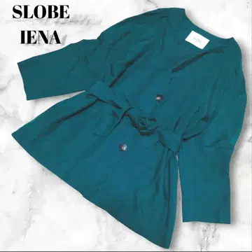 새상품급 SLOBE IENA 다크 그린 벨트 자켓 셔츠