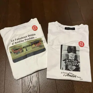 Tomorrow Land 아멜리 티셔츠 2장 세트 화이트
